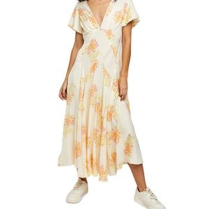 Free People Laura Printed Sky Dress. NWT